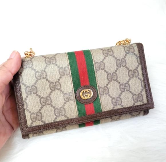 100% Authentic Gucci web sherry line wallet - Picture 9 of 10